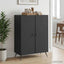Sideboard Sort 66 x 34,5 x 90 cm Konstrueret træ