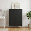 Sideboard Sort 66 x 34,5 x 90 cm Konstrueret træ