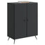 Sideboard Sort 66 x 34,5 x 90 cm Konstrueret træ