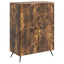 Sideboard Røget eg 66 x 34,5 x 90 cm Konstrueret træ