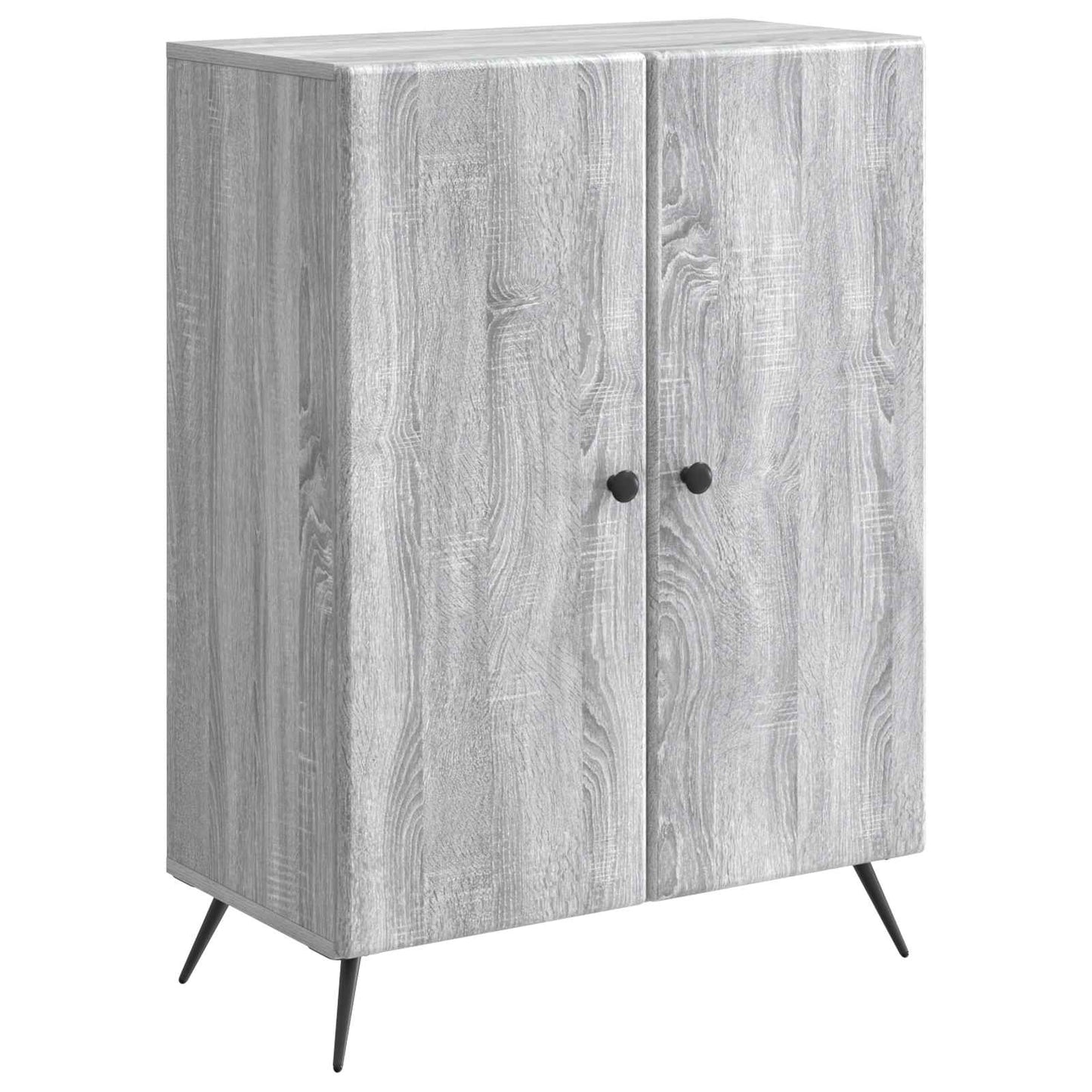 Sideboard Grå sonoma-eg 66 x 34,5 x 90 cm Konstrueret træ