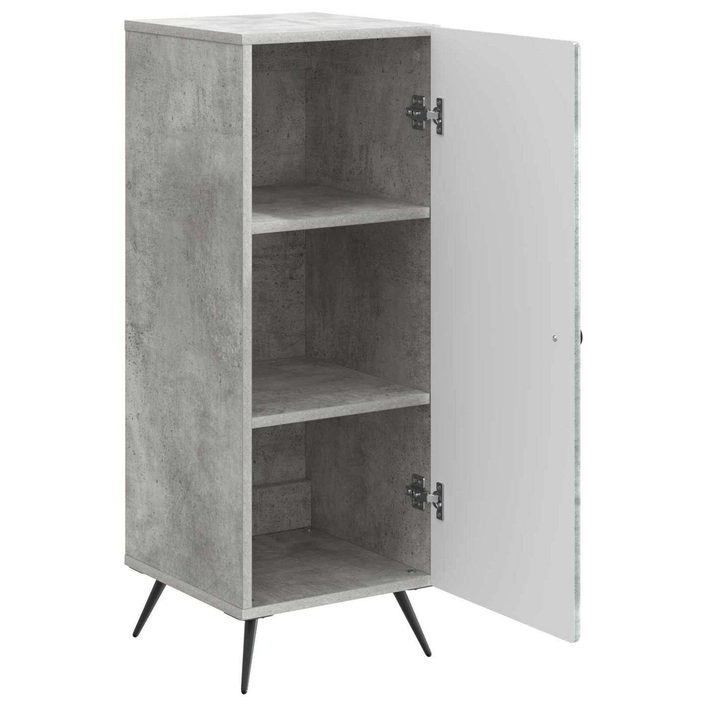 Sideboard Betongrå 33 x 34,5 x 90 cm Konstrueret træ