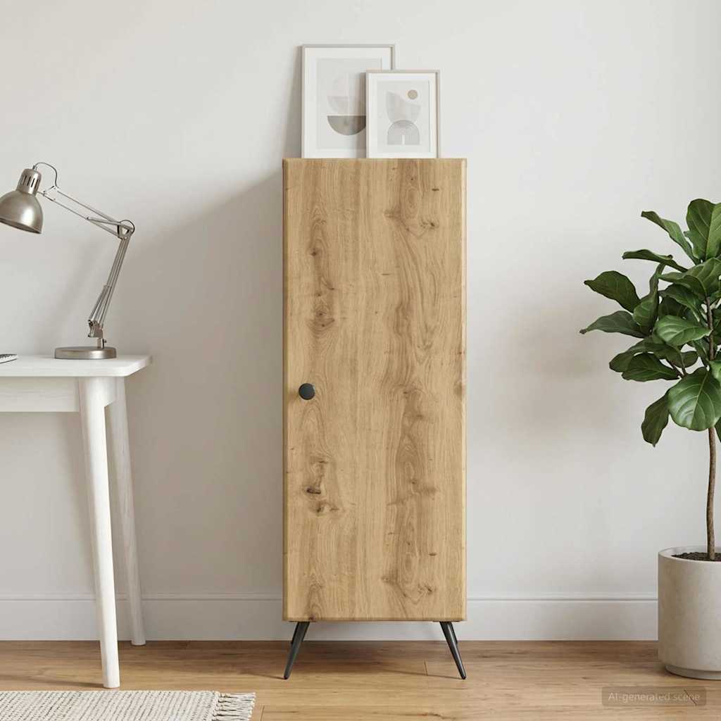 Sideboard Artisan-eg 33 x 34,5 x 90 cm Konstrueret træ