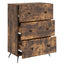 Skuffeskab 66 x 34,5 x 90 cm Konstrueret træ Røget eg