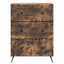 Skuffeskab 66 x 34,5 x 90 cm Konstrueret træ Røget eg