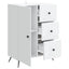 Sideboard Hvid 66 x 34,5 x 90 cm Konstrueret træ