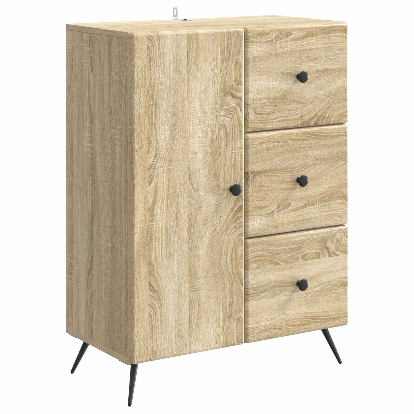 Sideboard Sonoma-eg 66 x 34,5 x 90 cm Konstrueret træ