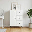 Sideboard Hvid højglans 66 x 34,5 x 90 cm Konstrueret træ