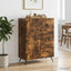 Sideboard med skuffe Røget eg 66 x 34,5 x 90 cm Konstrueret træ