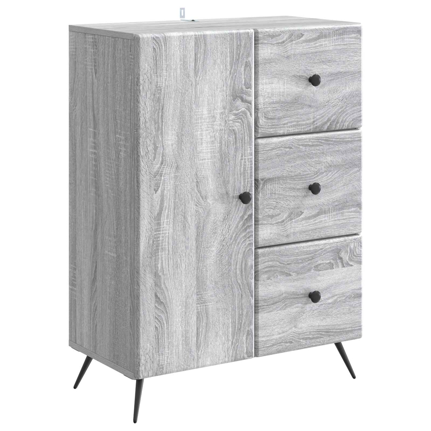 Sideboard Grå sonoma-eg 66 x 34,5 x 90 cm Konstrueret træ