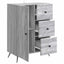 Sideboard Grå sonoma-eg 66 x 34,5 x 90 cm Konstrueret træ