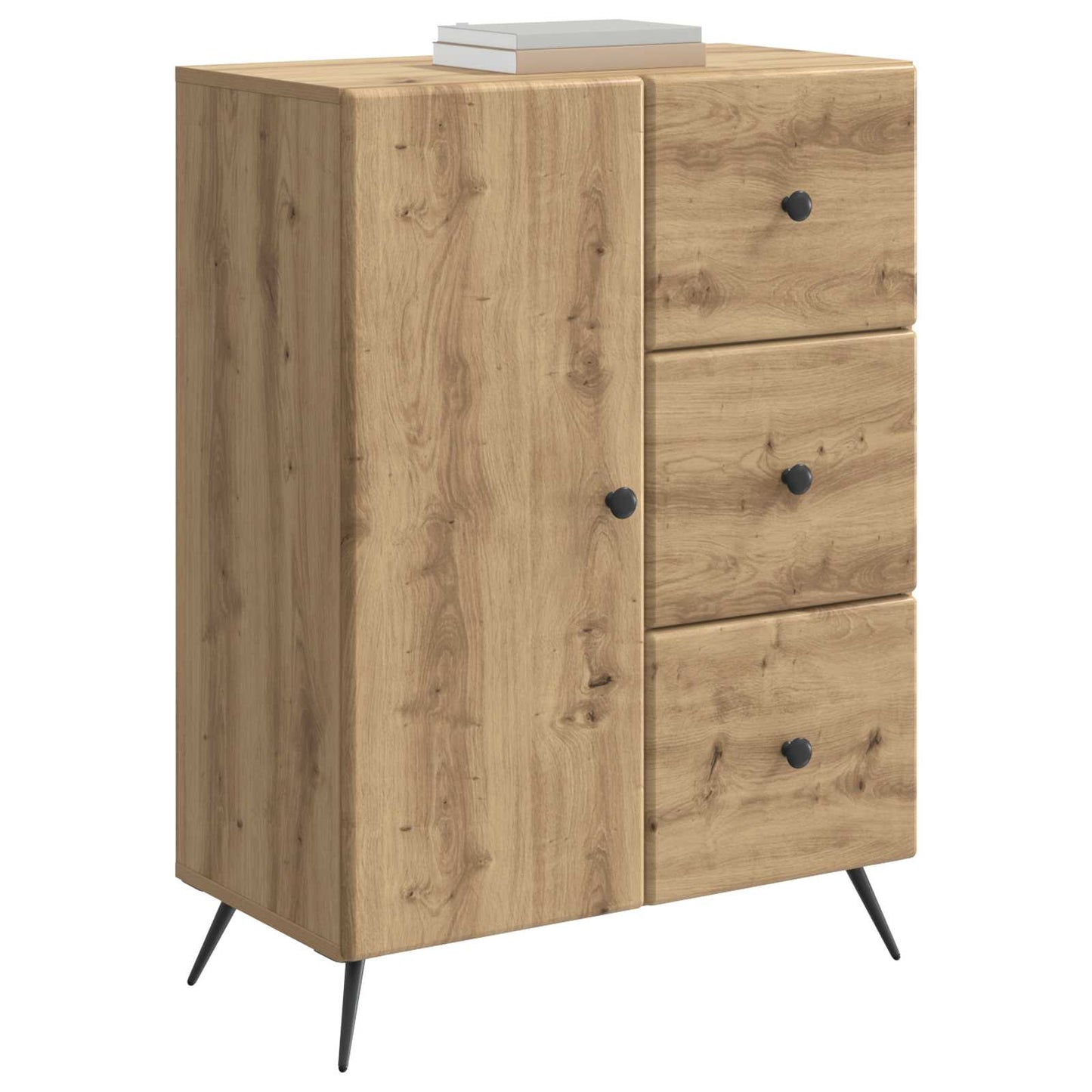 Sideboard Artisan-eg 66 x 34,5 x 90 cm Konstrueret træ