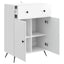 Sideboard Hvid højglans 66 x 34,5 x 90 cm Konstrueret træ