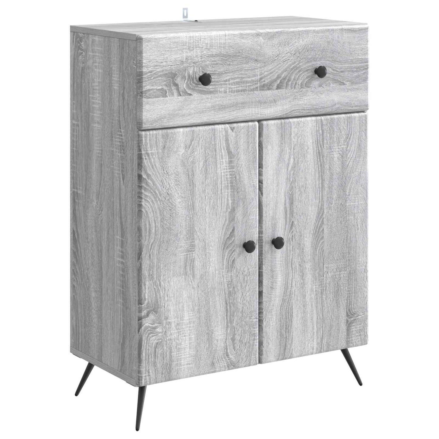 Sideboard Grå sonoma-eg 66 x 34,5 x 90 cm Konstrueret træ