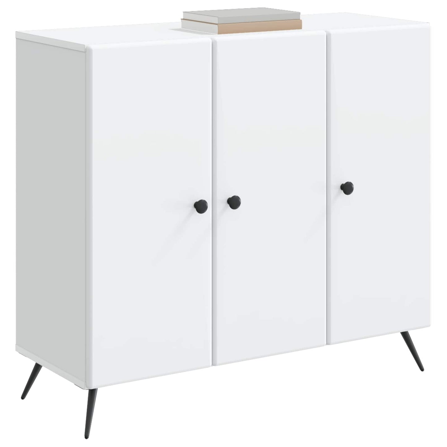 Sideboard Hvid 89 x 34,5 x 80 cm Konstrueret træ