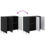 Sideboard Sort 89 x 34,5 x 80 cm Konstrueret træ