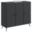 Sideboard Sort 89 x 34,5 x 80 cm Konstrueret træ