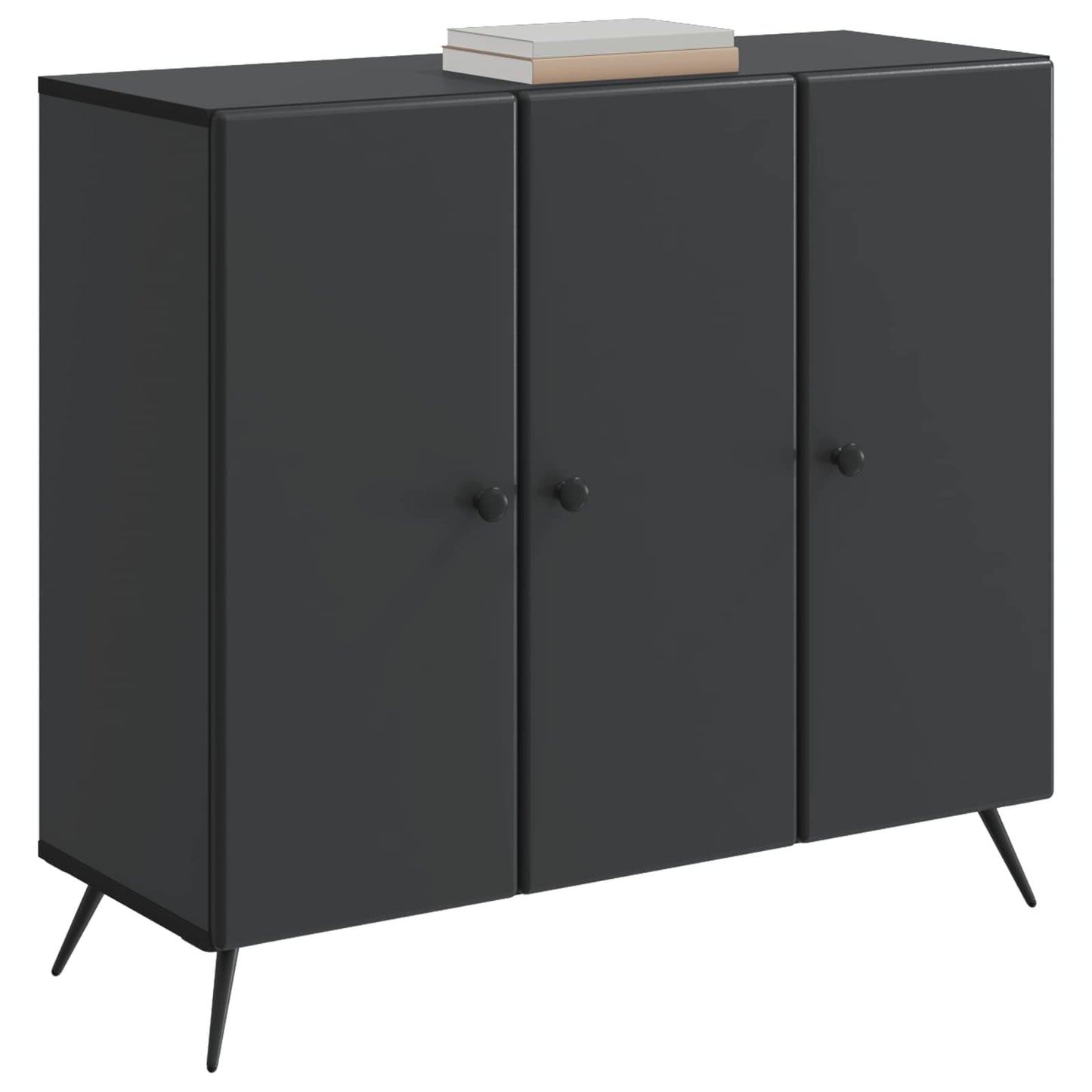 Sideboard Sort 89 x 34,5 x 80 cm Konstrueret træ