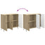 Sideboard Sonoma-eg 89 x 34,5 x 80 cm Konstrueret træ