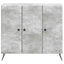 Sideboard Betongrå 89 x 34,5 x 80 cm Konstrueret træ