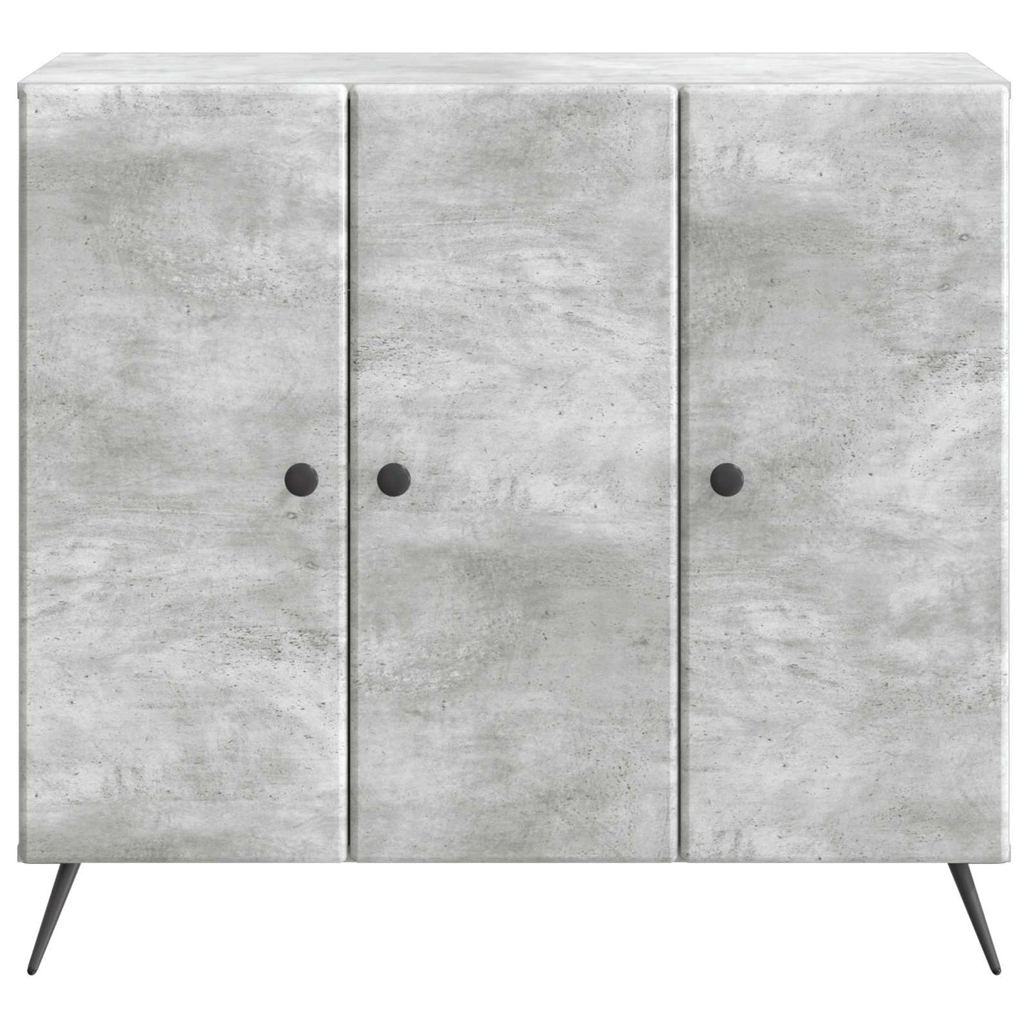 Sideboard Betongrå 89 x 34,5 x 80 cm Konstrueret træ