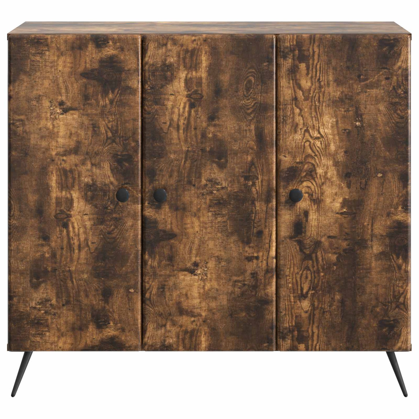 Sideboard Røget eg 89 x 34,5 x 80 cm Konstrueret træ