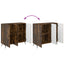 Sideboard Røget eg 89 x 34,5 x 80 cm Konstrueret træ