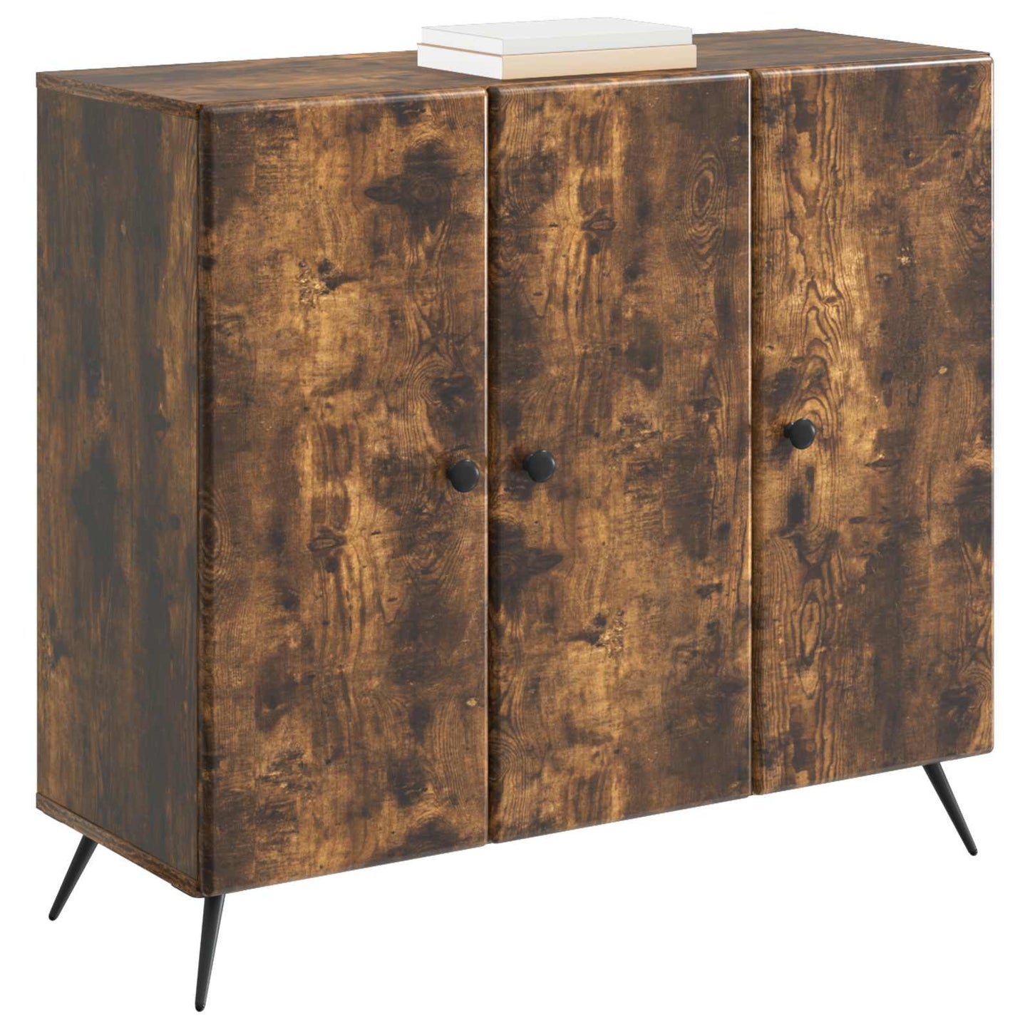 Sideboard Røget eg 89 x 34,5 x 80 cm Konstrueret træ