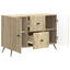 Sideboard Sonoma-eg 89 x 34,5 x 60 cm Konstrueret træ