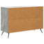 Sideboard med skuffe Betongrå 89 x 34,5 x 60 cm Konstrueret træ