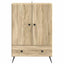 Sideboard Sonoma-eg 66 x 34,5 x 95 cm Konstrueret træ