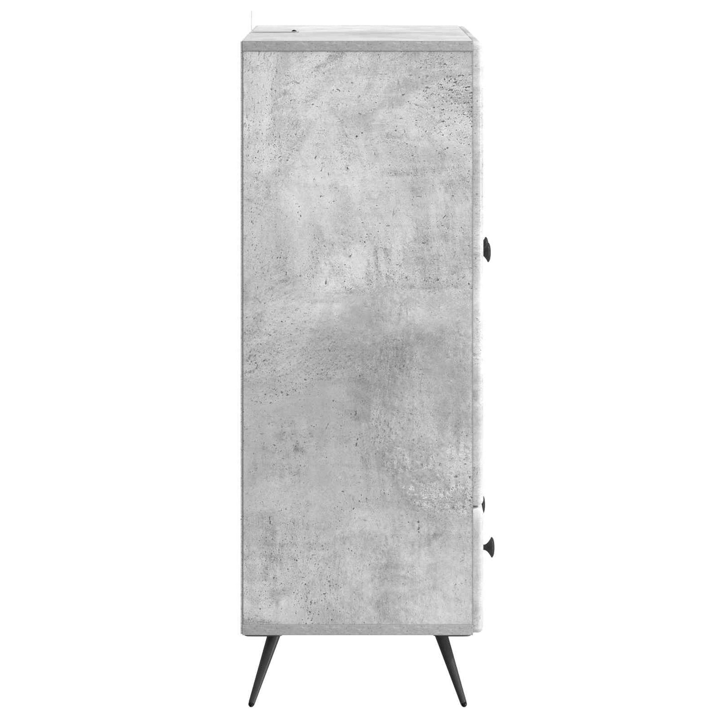 Sideboard med skuffe Betongrå 66 x 34,5 x 95 cm Konstrueret træ