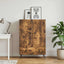 Sideboard med skuffe Røget eg 66 x 34,5 x 95 cm Konstrueret træ