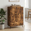 Sideboard med skuffe Røget eg 66 x 34,5 x 95 cm Konstrueret træ