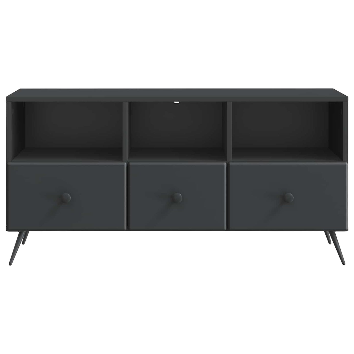 TV-skab med skuffe Sort 102 x 34,5 x 50 cm Konstrueret træ