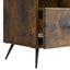 TV-skab med skuffe Røget eg 102 x 34,5 x 50 cm Konstrueret træ