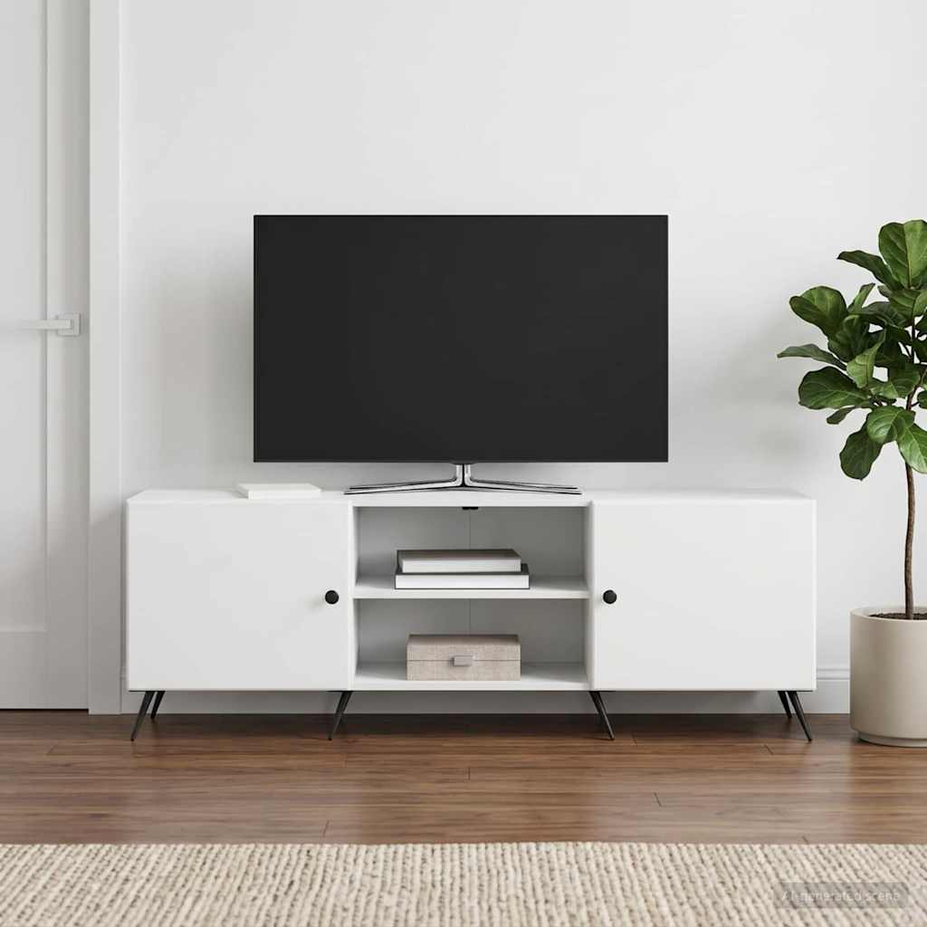 TV-skab Hvid 150 x 31 x 50 cm Konstrueret træ