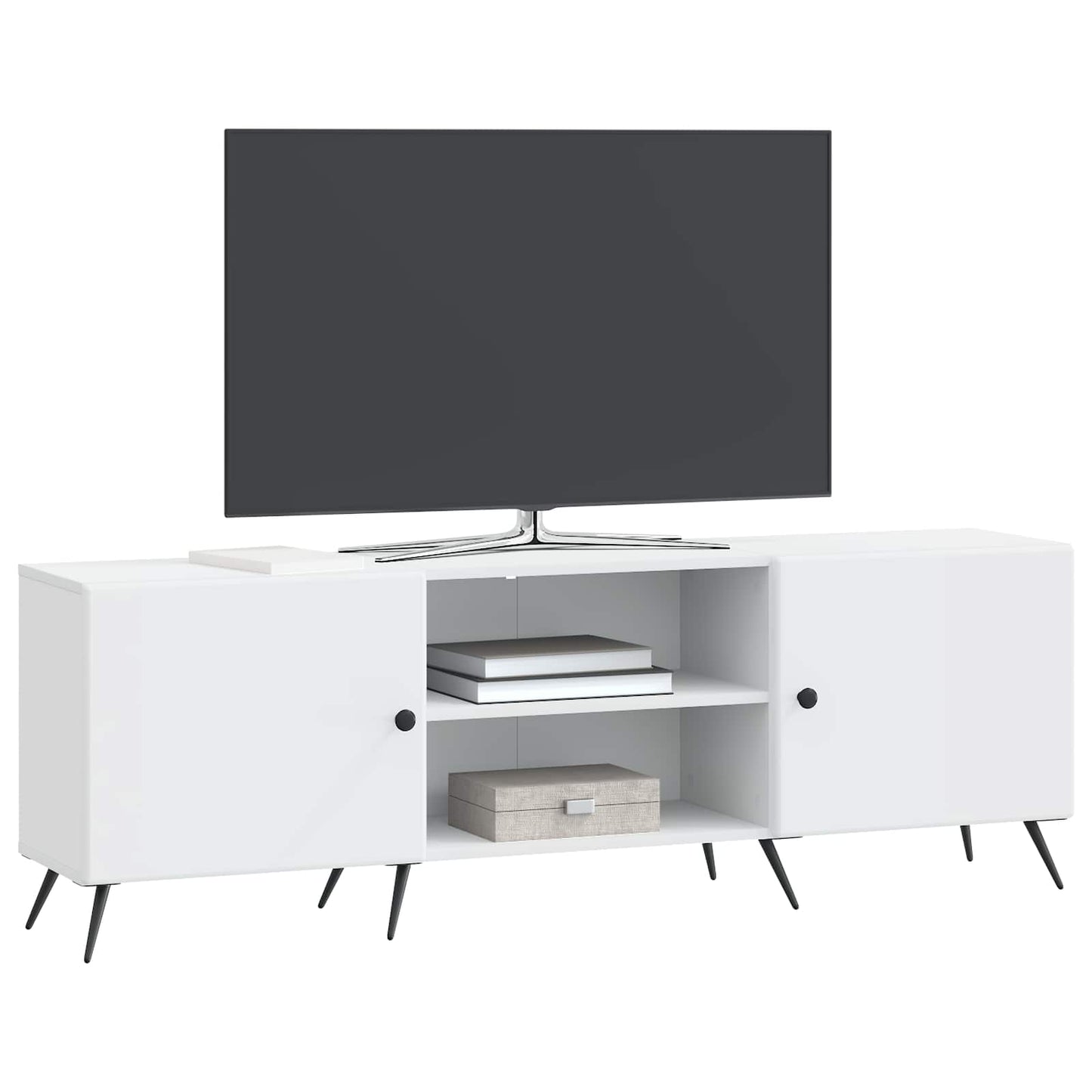 TV-skab Hvid 150 x 31 x 50 cm Konstrueret træ