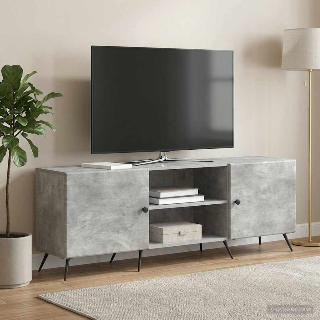 TV-skab Betongrå 150 x 31 x 50 cm Konstrueret træ