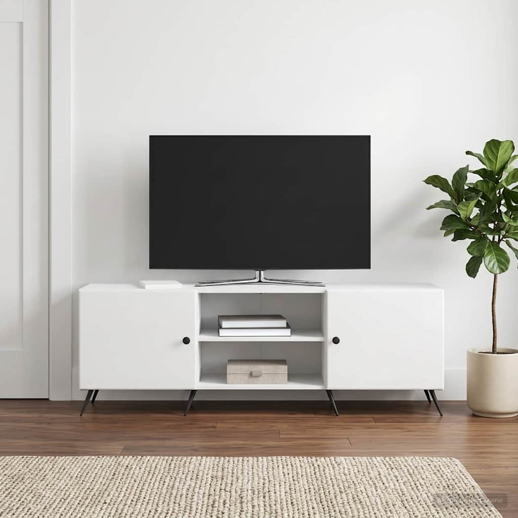 TV-skab Hvid højglans 150 x 31 x 50 cm Konstrueret træ