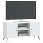 TV-skab Hvid 102 x 34,5 x 50 cm Konstrueret træ