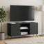 TV-skab Sort 102 x 34,5 x 50 cm Konstrueret træ