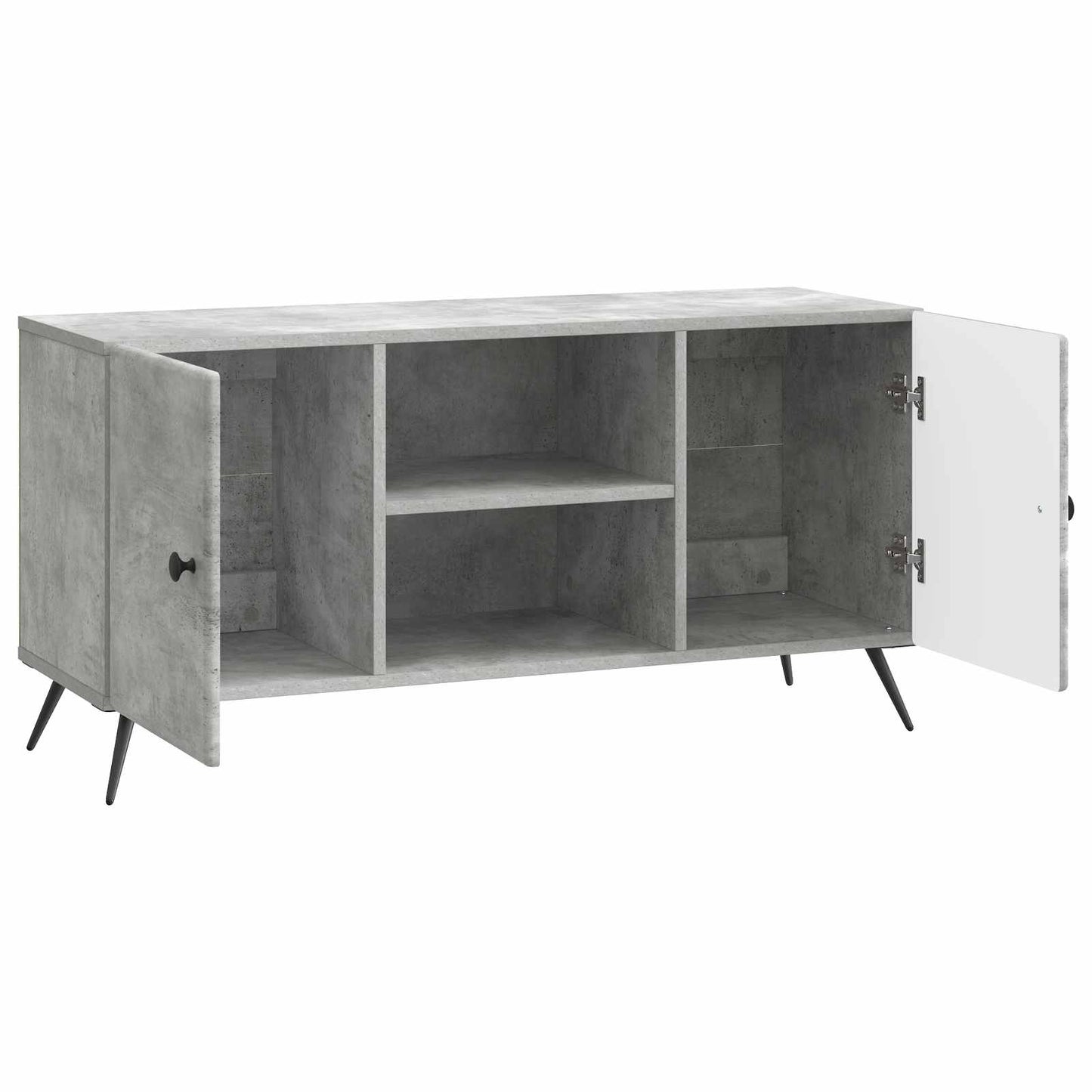 TV-skab Betongrå 102 x 34,5 x 50 cm Konstrueret træ