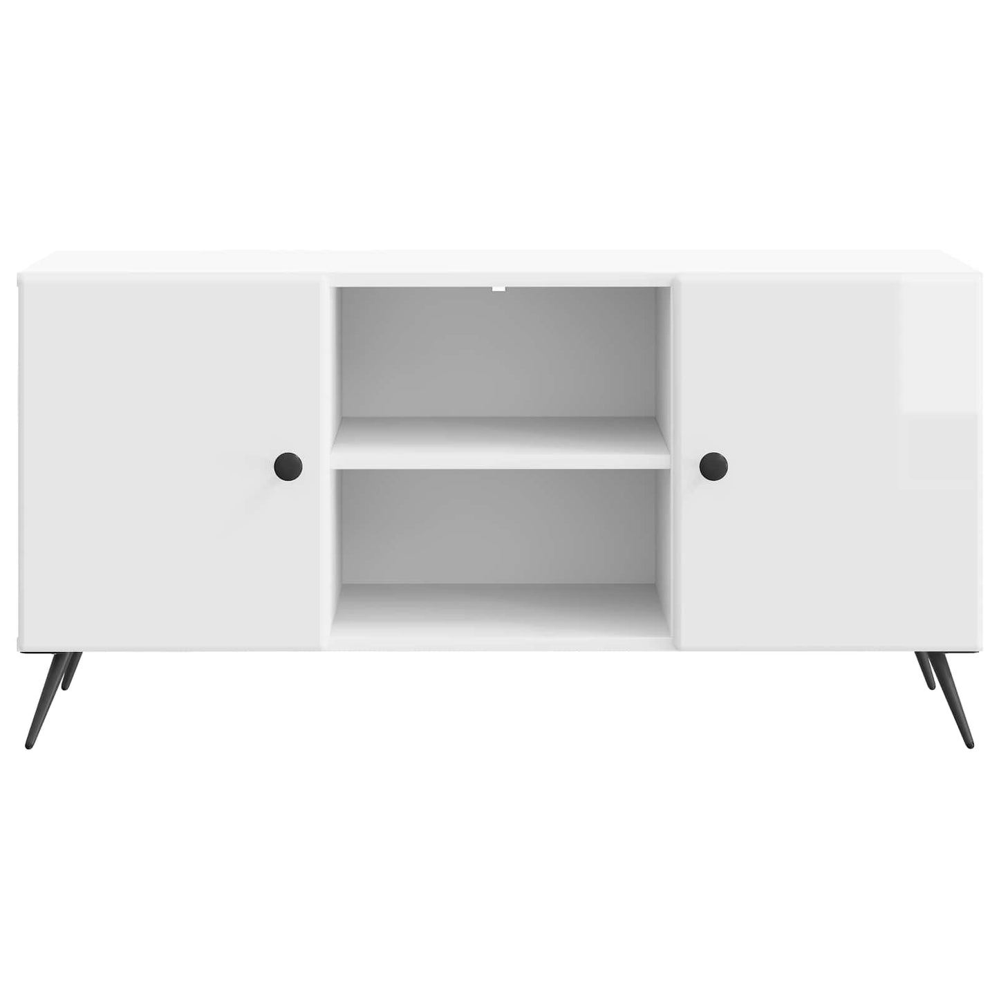 TV-skab Hvid højglans 102 x 34,5 x 50 cm Konstrueret træ