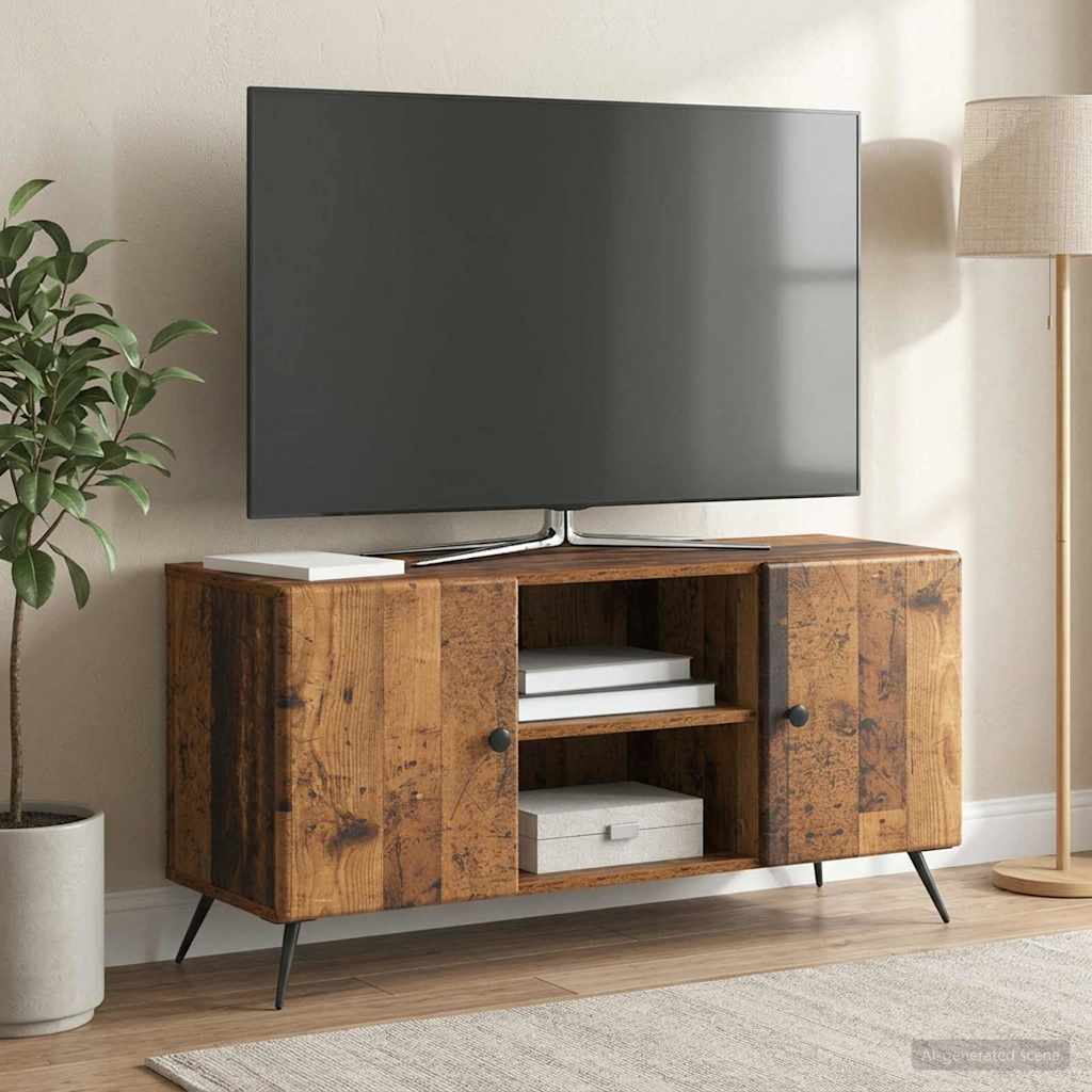 TV-skab Gammelt træ 102 x 34,5 x 50 cm Konstrueret træ
