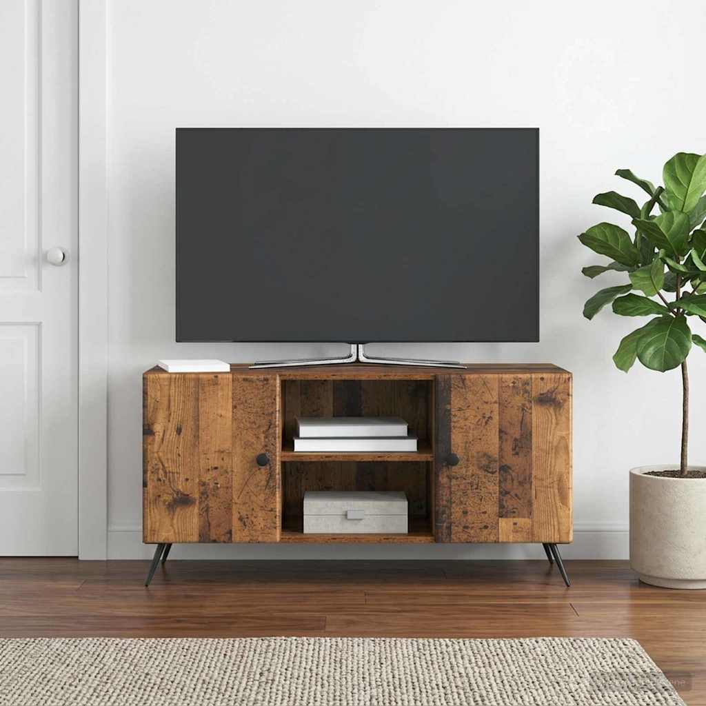 TV-skab Gammelt træ 102 x 34,5 x 50 cm Konstrueret træ