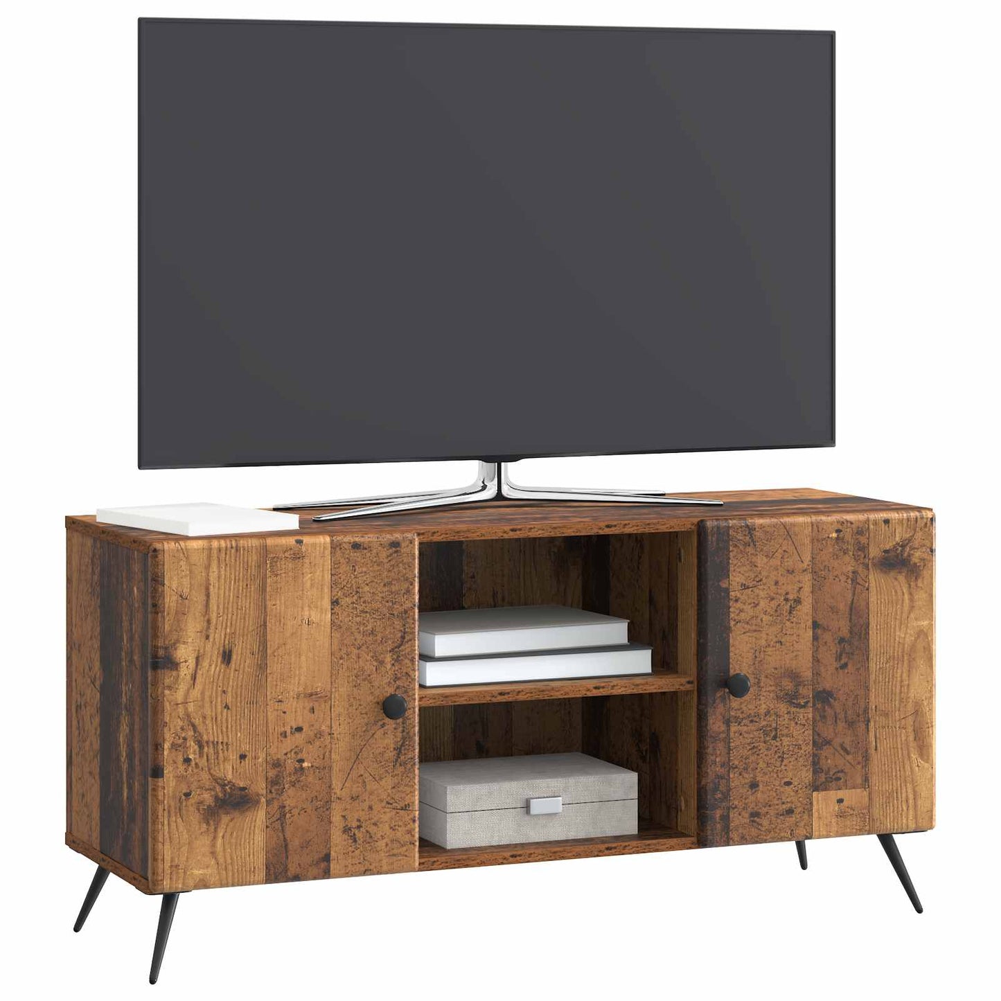 TV-skab Gammelt træ 102 x 34,5 x 50 cm Konstrueret træ