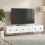 TV-skab med skuffe Hvid 147 x 34,5 x 30 cm Konstrueret træ