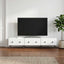 TV-skab med skuffe Hvid 147 x 34,5 x 30 cm Konstrueret træ