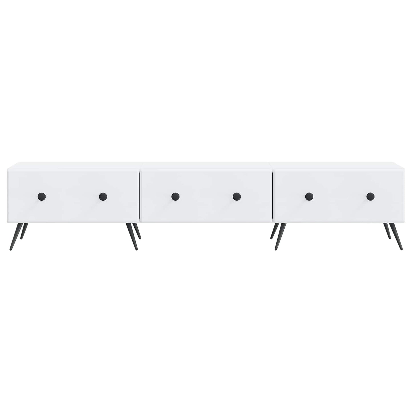 TV-skab med skuffe Hvid 147 x 34,5 x 30 cm Konstrueret træ